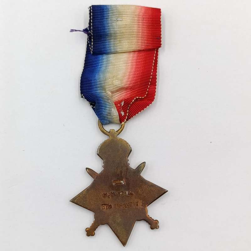 Set of 3 WW1 medals issued to Pte. H. Hossell, 8th Infantry