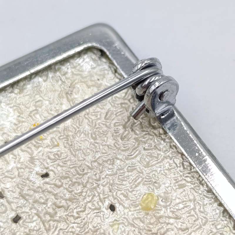Vintage Ginbari foil flower brooch