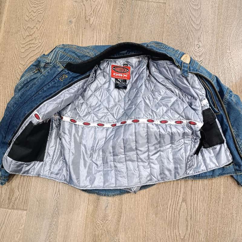 Cortech Rider Blues denim motorcycle jacket - size 42 / M
