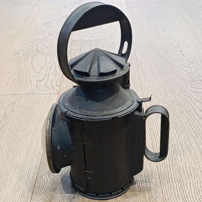 Vintage SA Railways signal lamp - rotation top is fixed
