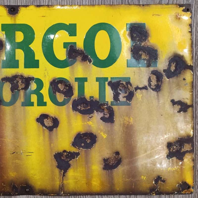 Vintage Energol Motorolie Afrikaans enamel sign