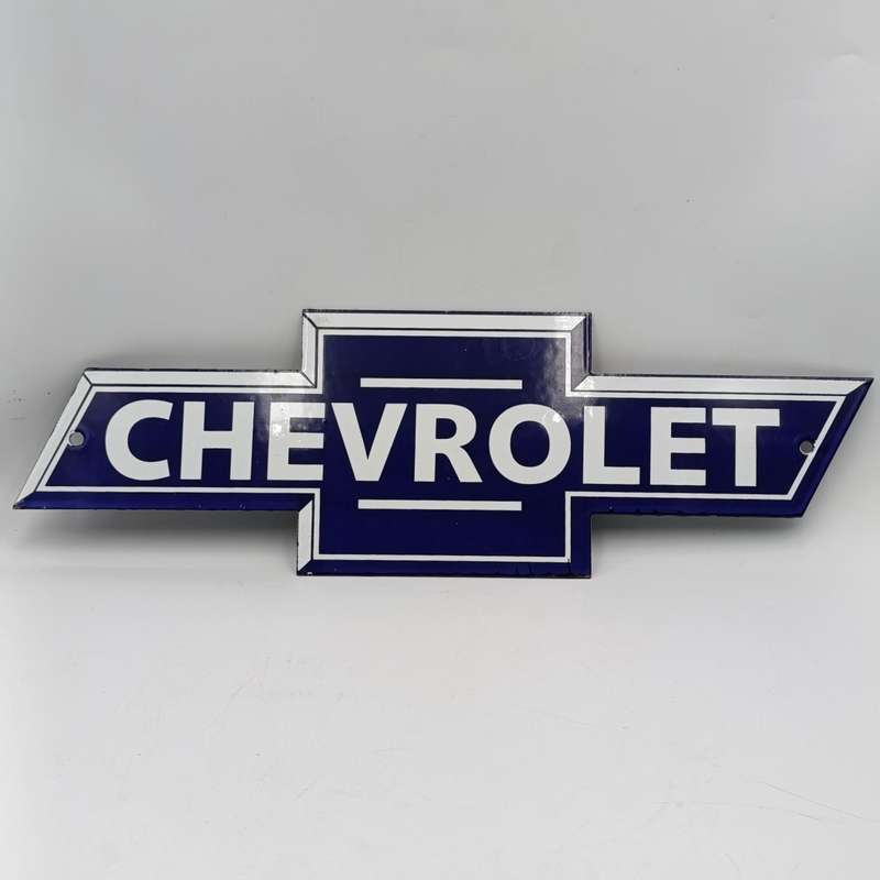 Vintage Chevrolet enamel sign