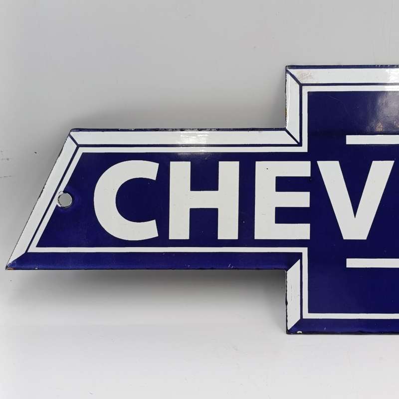 Vintage Chevrolet enamel sign