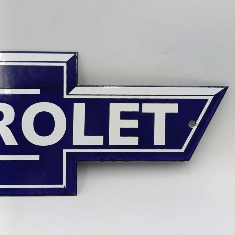 Vintage Chevrolet enamel sign