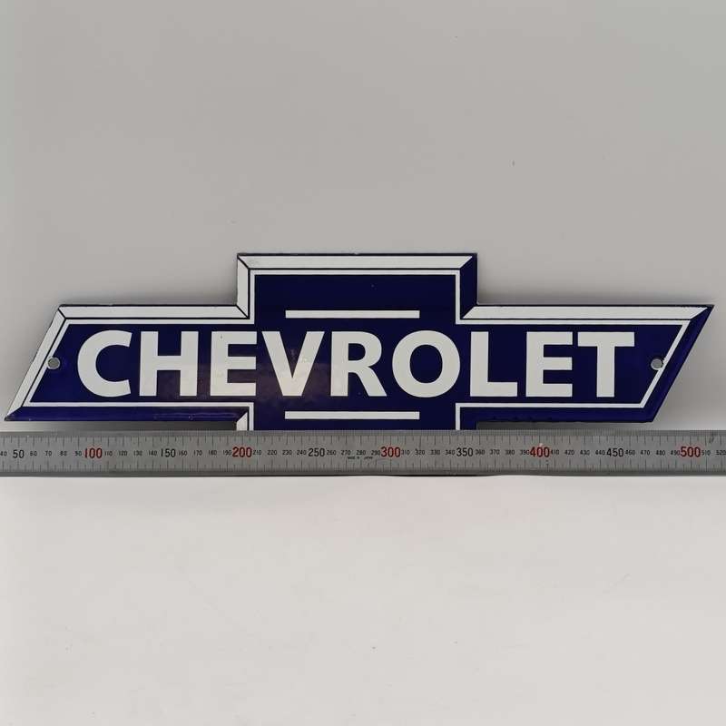Vintage Chevrolet enamel sign