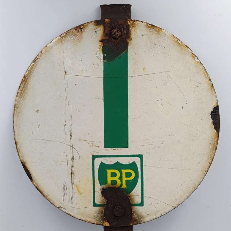 Vintage BP hole 1 golf tee enamel sign