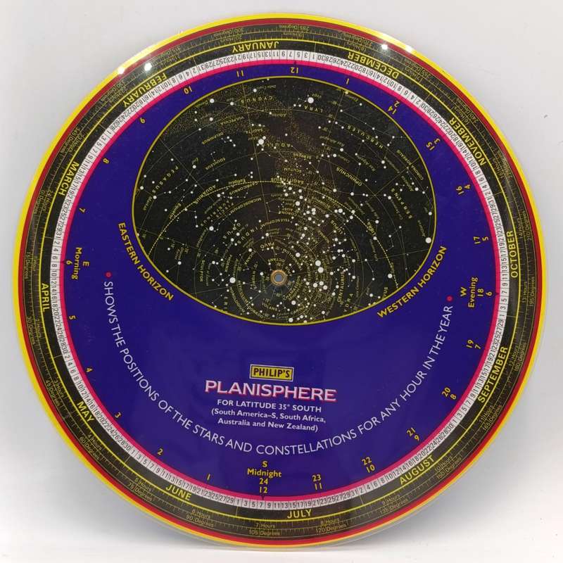 Vintage Philips Planisphere map of the stars