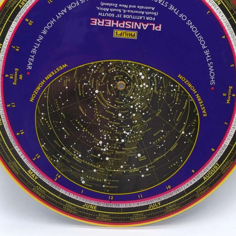 Vintage Philips Planisphere map of the stars