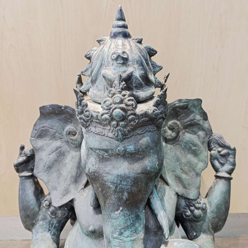 Vintage bronze Ganesh sculpture