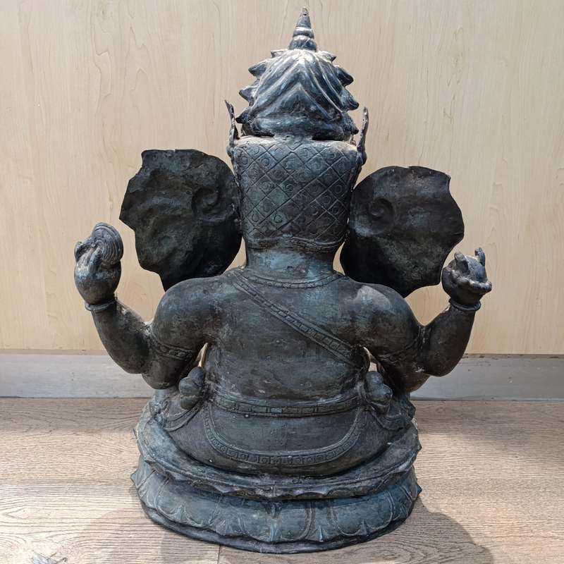 Vintage bronze Ganesh sculpture