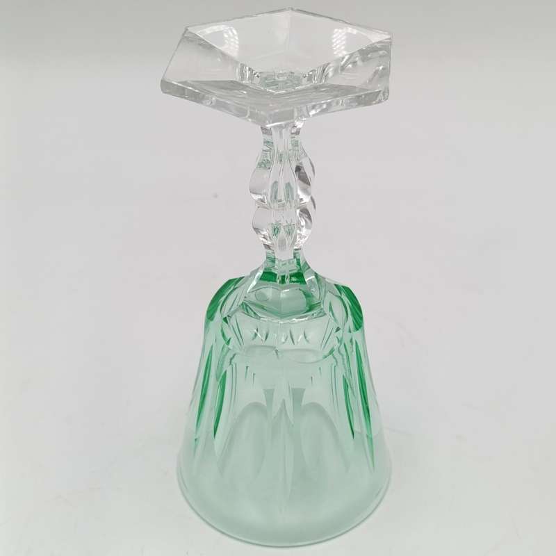 Arte Nouveau Uranium glass Lemon green glass