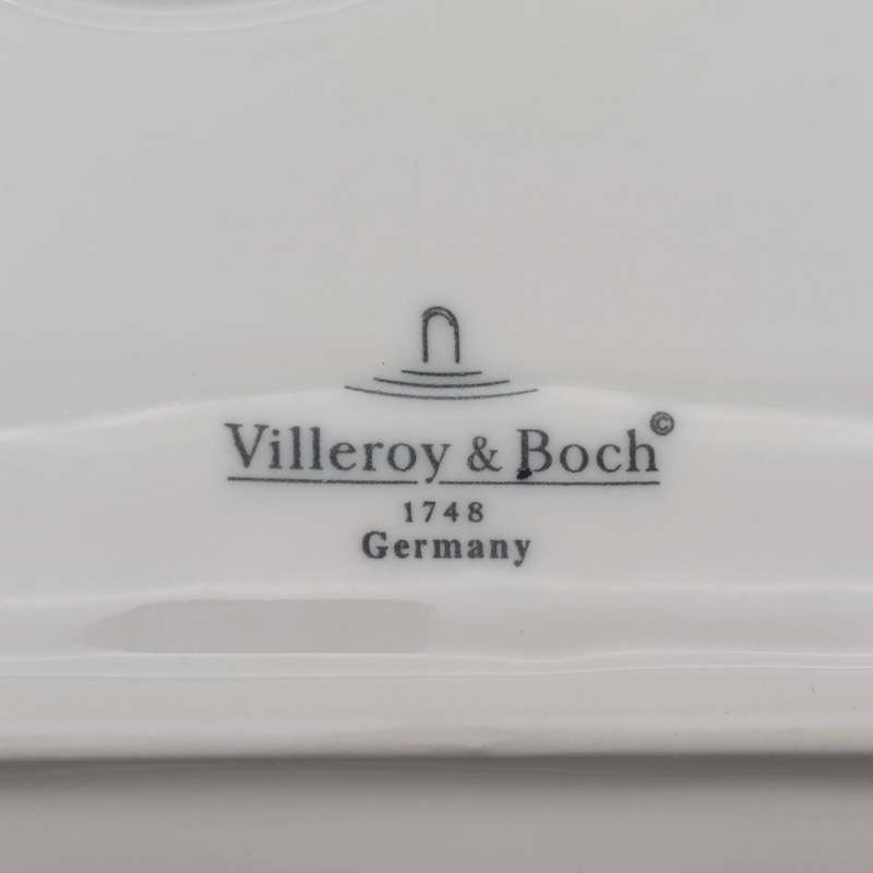 Villeroy and Boch espresso cup and saucer with Logitech advertising in box