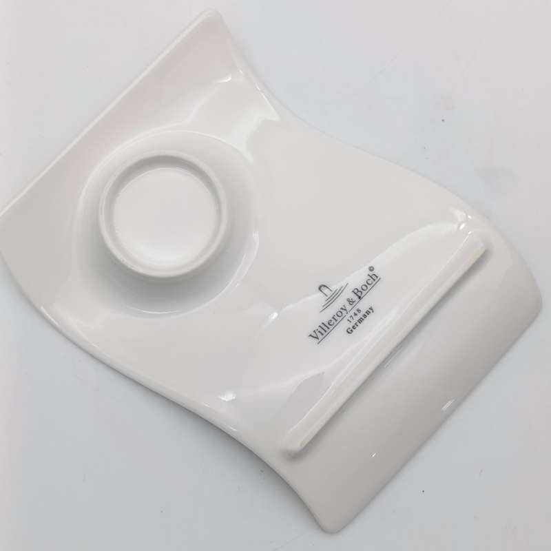 Villeroy and Boch espresso cup and saucer with Logitech advertising in box