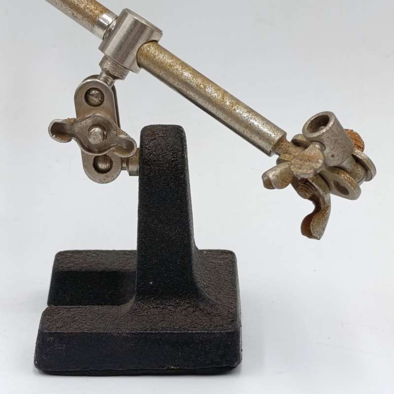 Vintage hobby clamps with magnifying glass