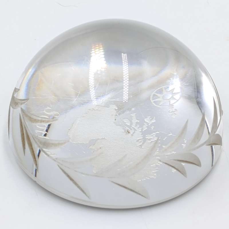 Vintage Scotland glass paperweight