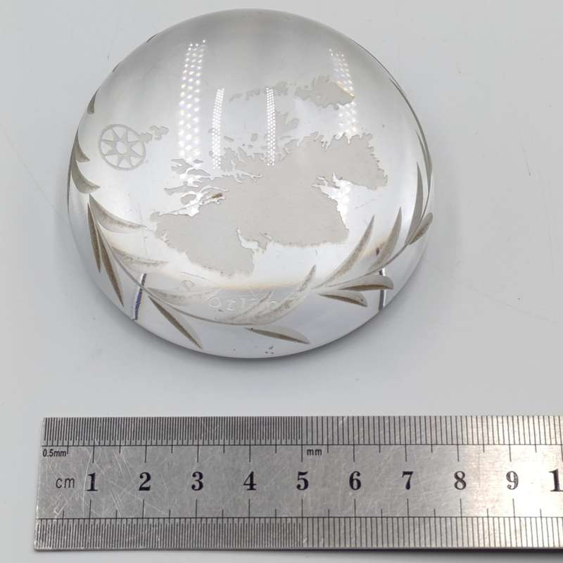 Vintage Scotland glass paperweight