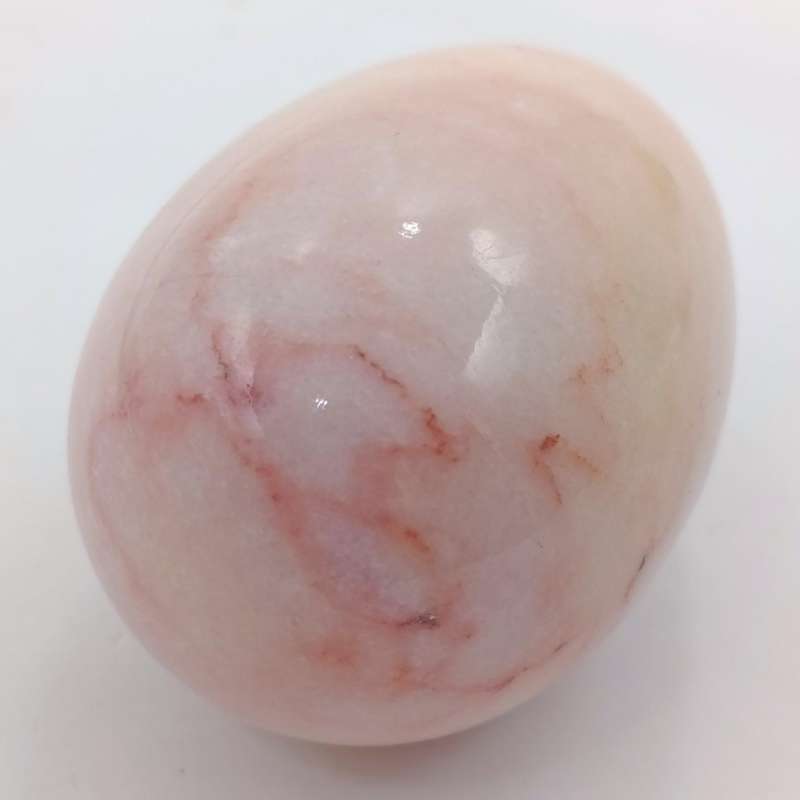 Beautiful pink marble polished egg