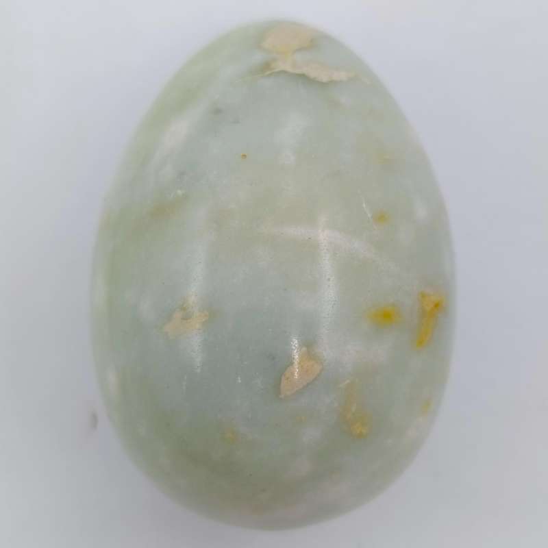 Beautiful light green marble polished egg
