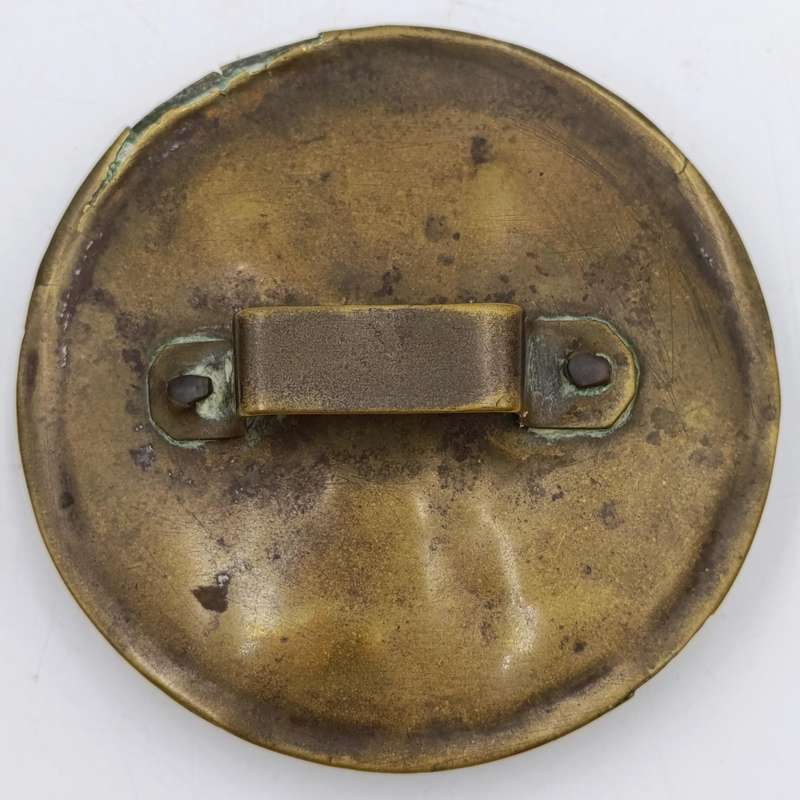 Antique brass Eastern kettle - circa 19th century - lid holed