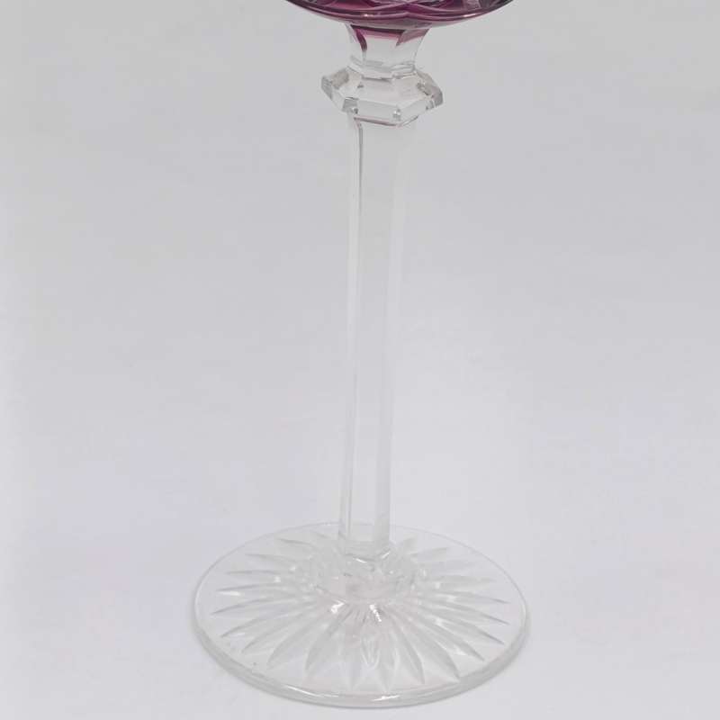 Vintage Val st Lambert crystal purple Liqueur glass