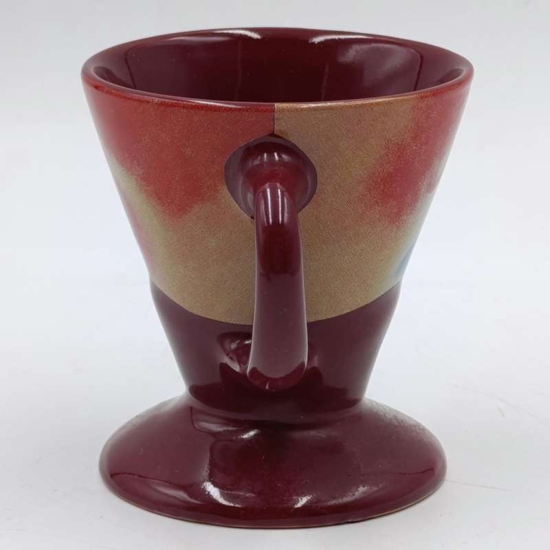 Pair of signed Linda Frichtel Jester coffee cups
