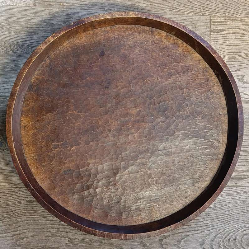 Antique gurage Tribe tree injera serving platter/bowl from Ethiopia