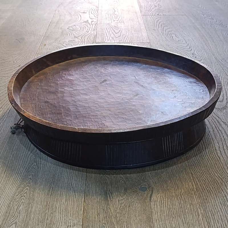 Antique gurage Tribe tree injera serving platter/bowl from Ethiopia
