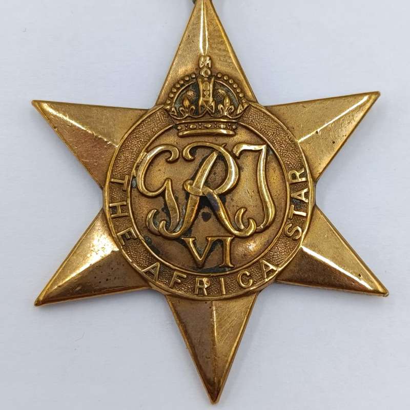 WW2 The Africa Star medal issued to 77267 M.A Coetzee