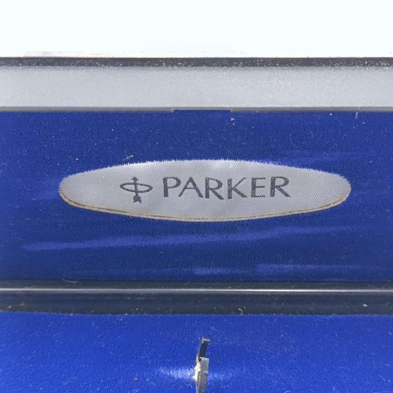 Vintage Parker pen and pencil set - engraved Leerlingraad '91