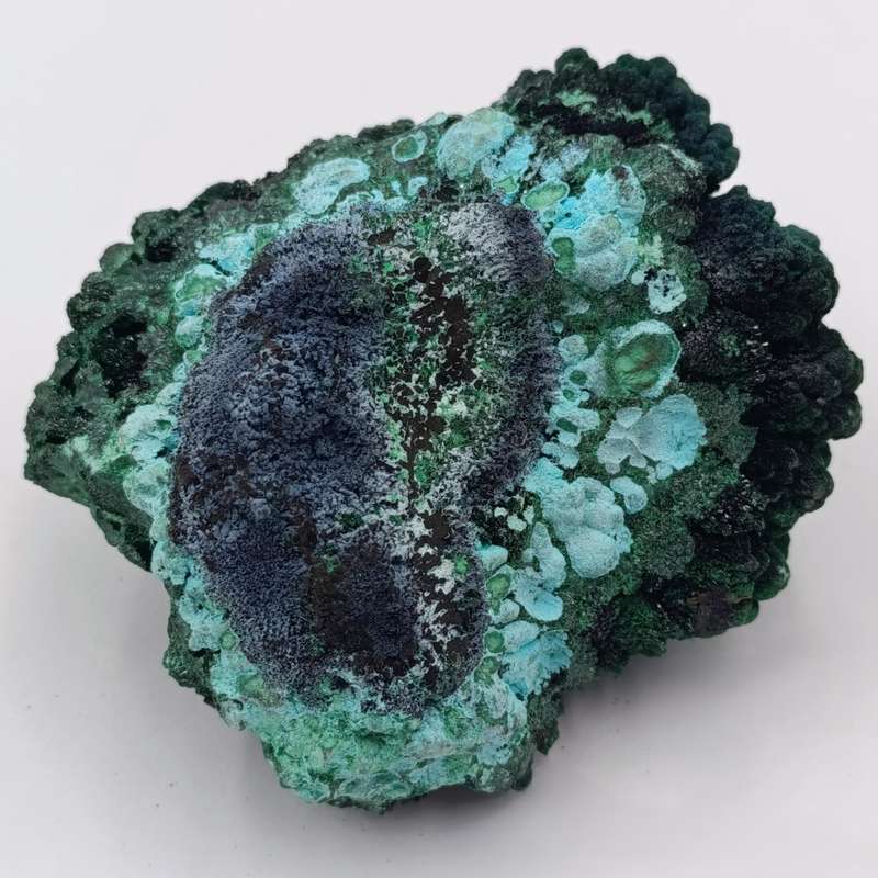 Azurite and Malachite mineral specimen of 421 grams