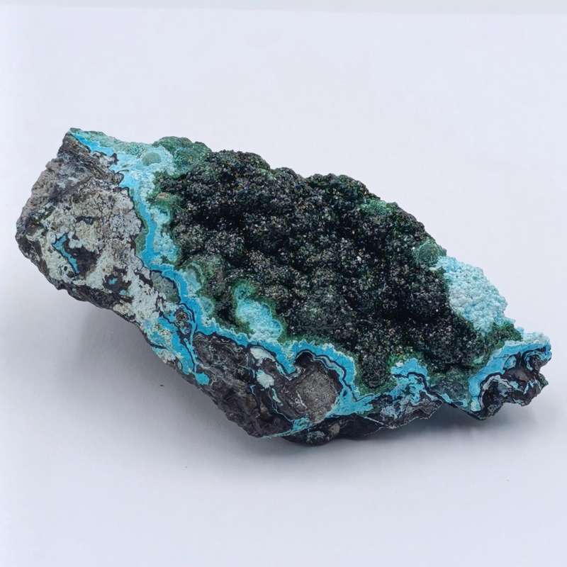 Azurite and malachite mineral specimen of 239 grams
