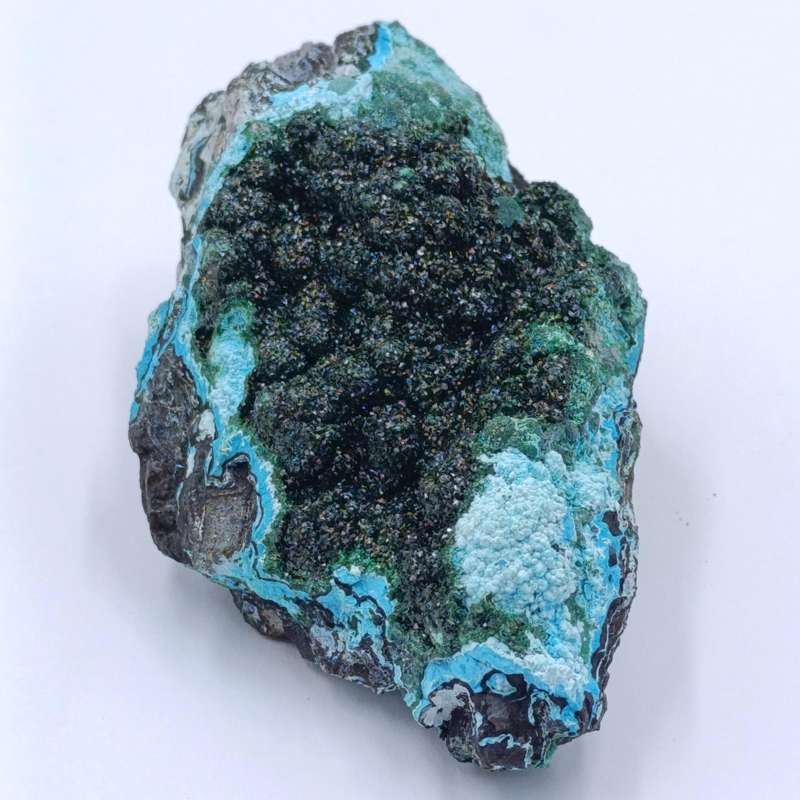 Azurite and malachite mineral specimen of 239 grams