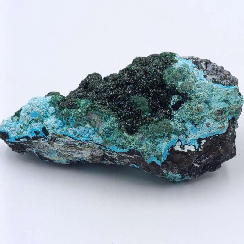 Azurite and malachite mineral specimen of 239 grams