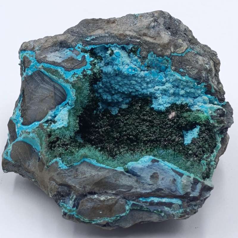 Azurite and Malachite mineral specimen of 373 grams