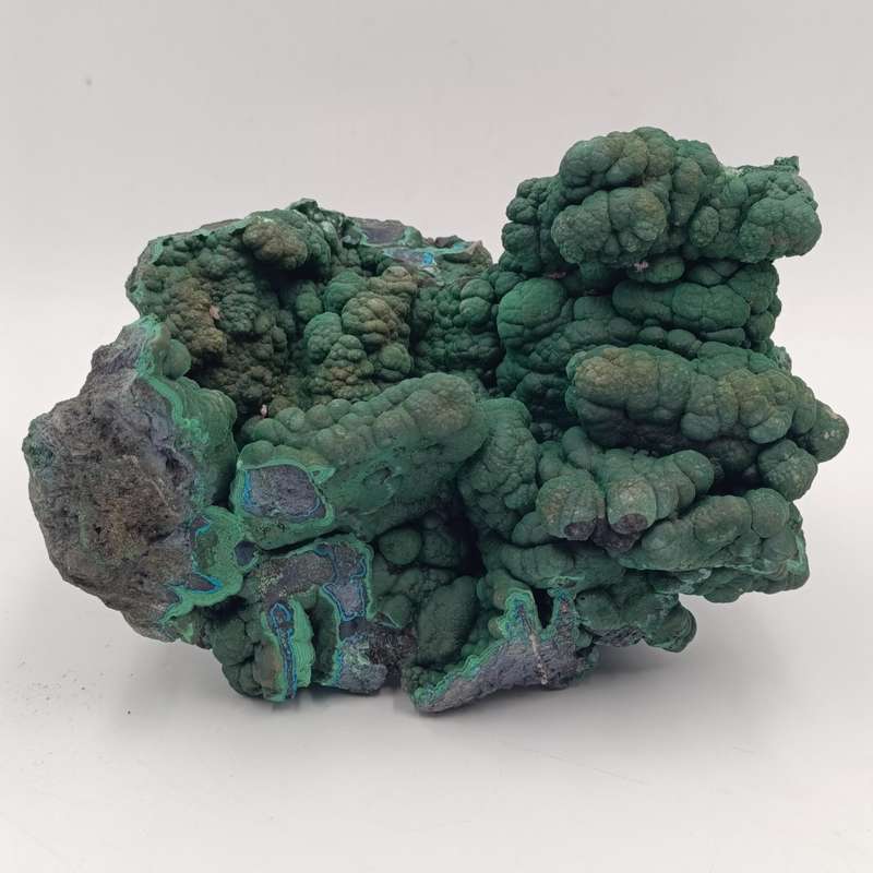 Large piece of Malachite and Azurite mineral specimen of 1,4 kg