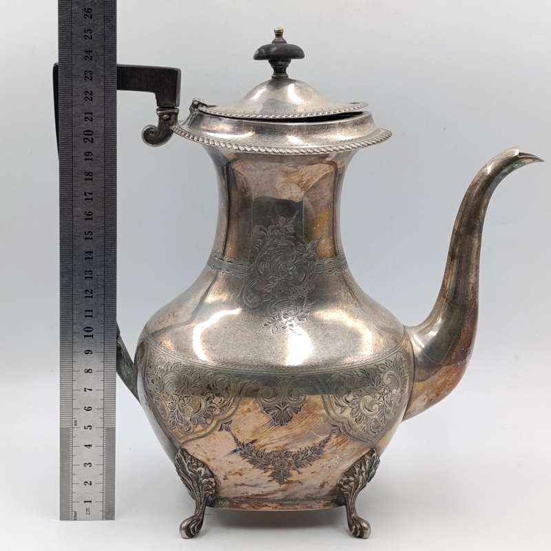 Antique silverplated coffee pot