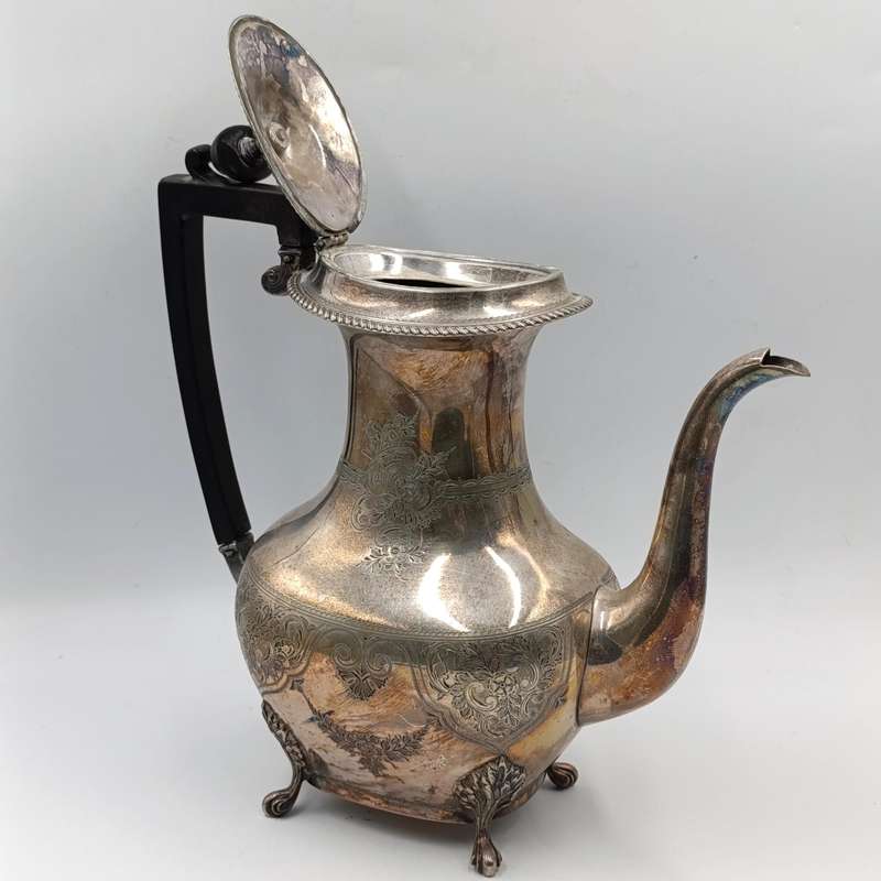 Antique silverplated coffee pot