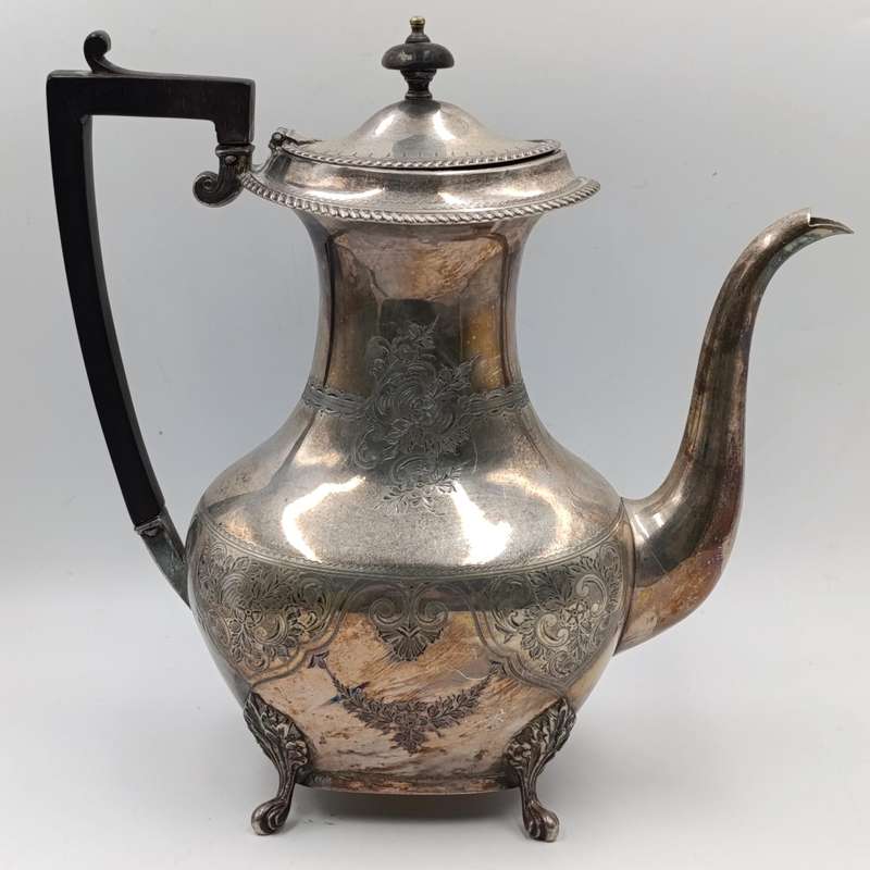 Antique silverplated coffee pot