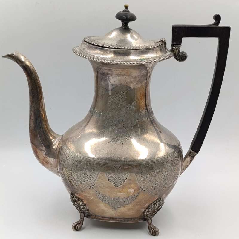Antique silverplated coffee pot