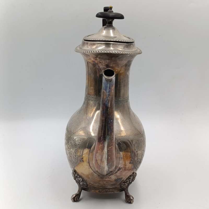 Antique silverplated coffee pot