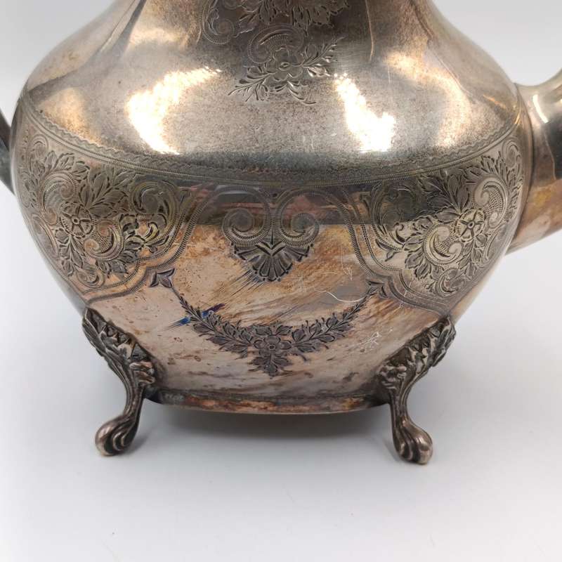Antique silverplated coffee pot