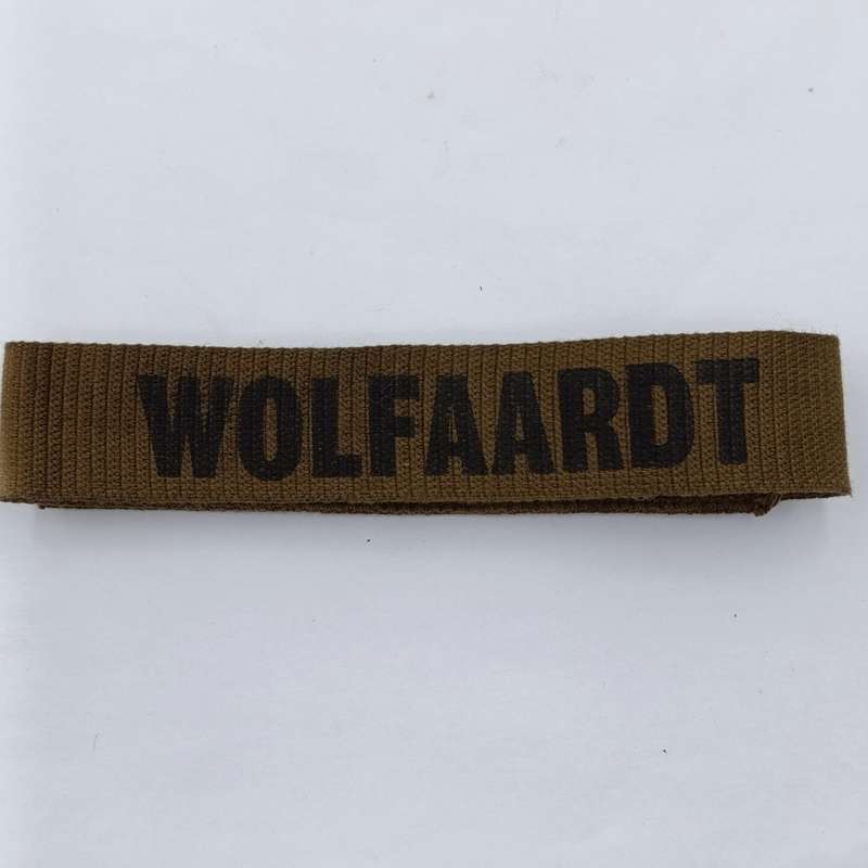 SADF strip of 3 Wolfaardt name badges