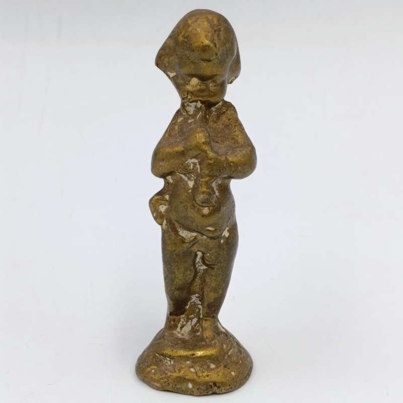 Set of 3 brass Musical Cherub figurines