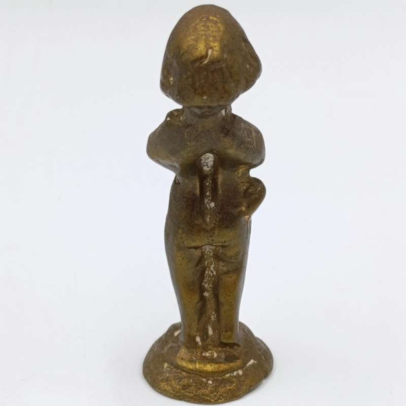 Set of 3 brass Musical Cherub figurines