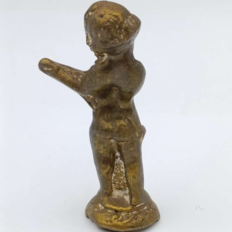 Set of 3 brass Musical Cherub figurines