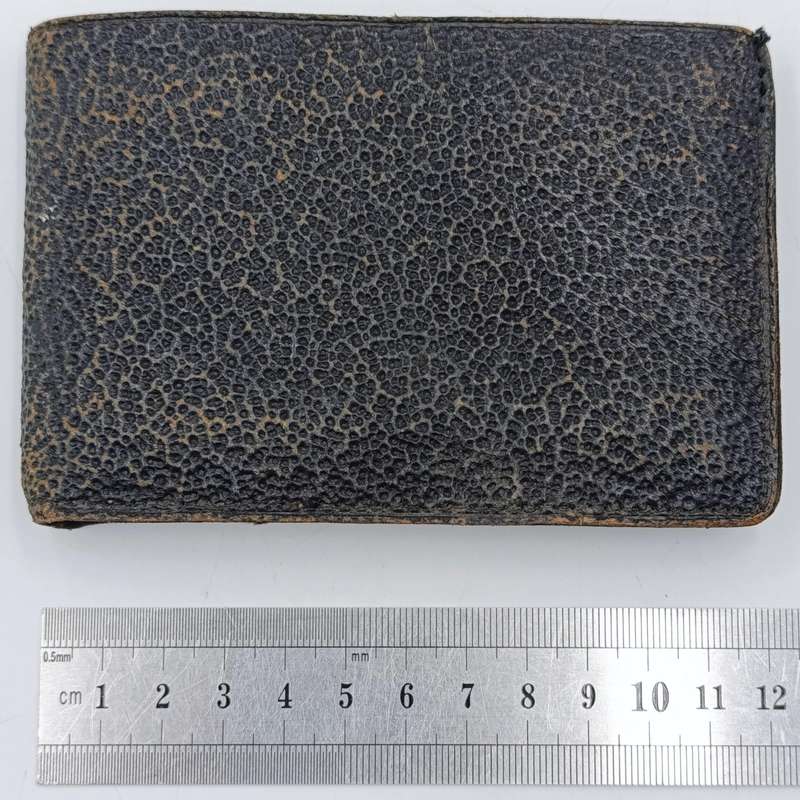 Colonial Bank antique / vintage leather and leatherette purse