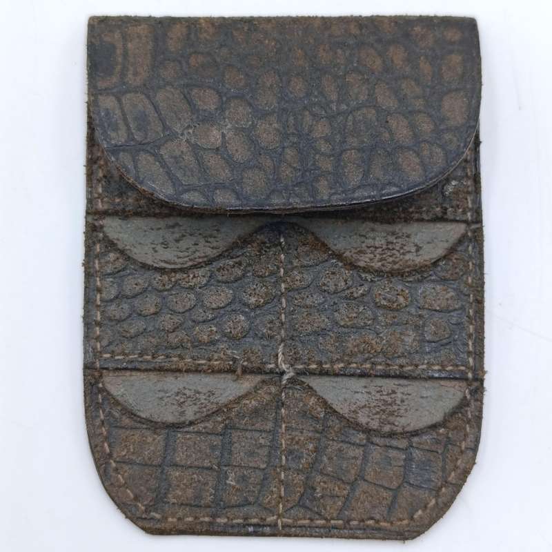 Colonial Bank antique / vintage leather and leatherette purse