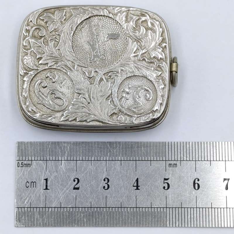 Antique / Vintage coin holder with place for 3d 6d 1 Shilling half Sovereign full Sovereign
