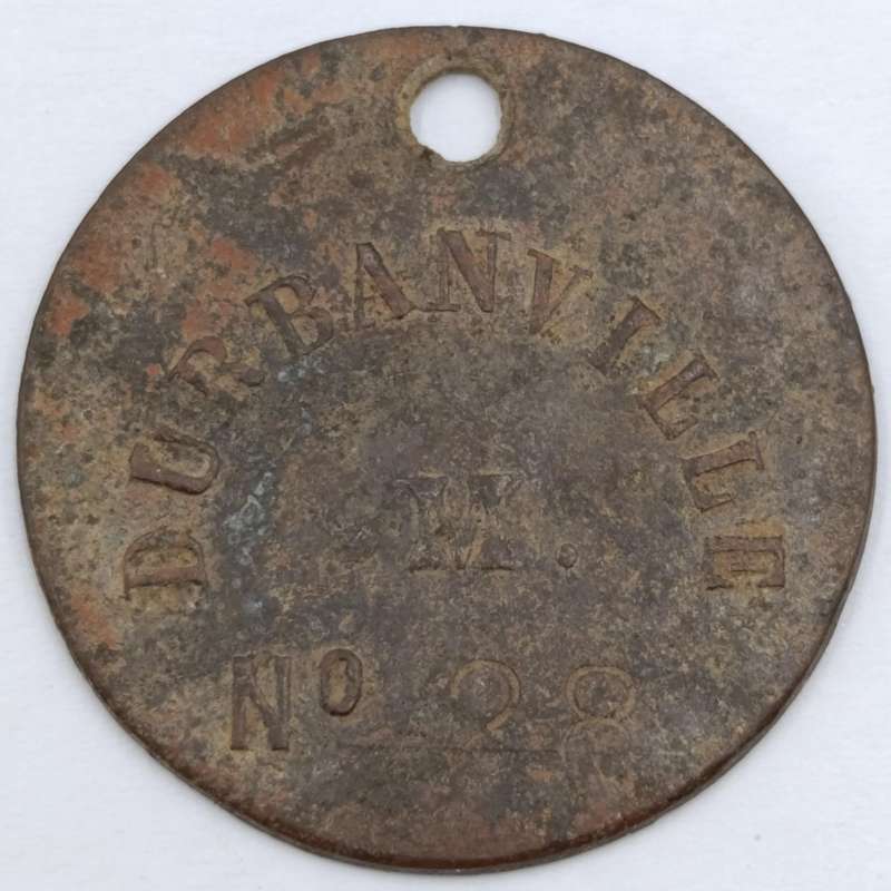 1942 Wartime Durbanville Dog license No.28 - rare