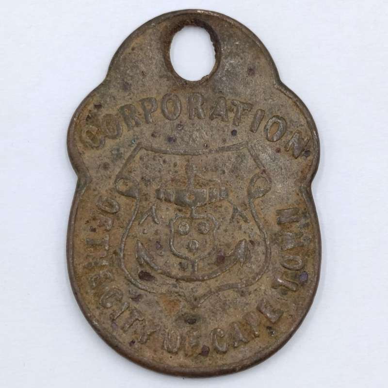 1915 City of Cape Town Dog License No. 2195 - rarely seen WW1 period